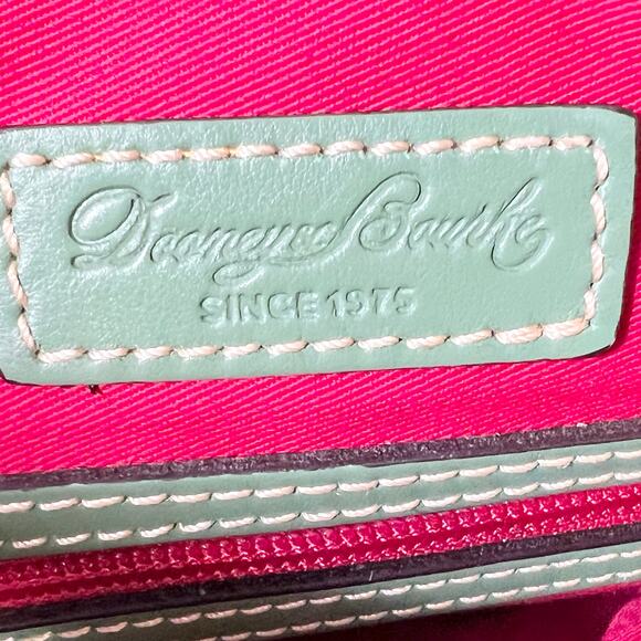 Dooney & Bourke Ashton Shoulder Tote Bag Large Ivy Green Smooth Leather Gold - Picture 8 of 16